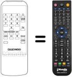 Télécommande équivalente Daewoo DSR2000