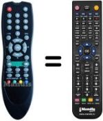 Replacement remote control Telestar TR10