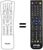 Mando a distancia equivalente Philips DSX7072
