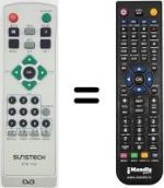 Mando a distancia equivalente Sunstech DTB-1100