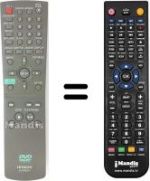 Mando a distancia equivalente Hitachi DV-P315E