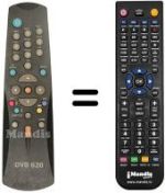 Replacement remote control Vestel DVB840CI