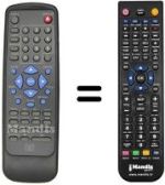 Replacement remote control MARVEL LOUIS DVD-DX750