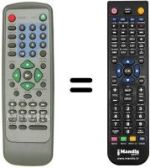 Replacement remote control MARVEL LOUIS DVD-JH363