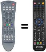 Mando a distancia equivalente Vestel STM300 HD