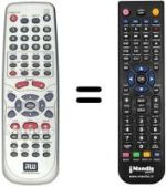 Télécommande équivalente Hyundai DVR530H