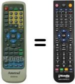 Télécommande équivalente Amstrad DX3016