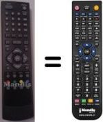 Télécommande équivalente Denver DMB-105 HD