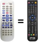 Replacement remote control Vestel DVD-AV RECEIVER