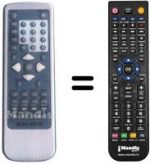 Mando a distancia equivalente MAJESTIC DVD218SD
