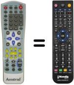 Télécommande équivalente Amstrad D230