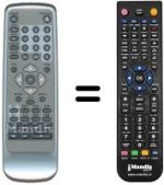 Mando a distancia equivalente Seg DVD333