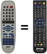Replacement remote control MARVEL LOUIS DVD-MLA64