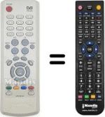 Mando a distancia equivalente Samsung DSB-A200C