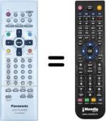Mando a distancia equivalente Panasonic AV-XV10EGS