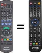 Mando a distancia equivalente Panasonic DMRE-X87