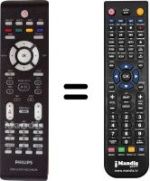 Replacement remote control Philips DVD-R3577H