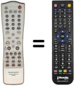 Télécommande équivalente RC7000DV