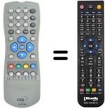 Télécommande équivalente Telestar TELEDIGI1T