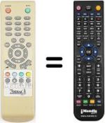 Télécommande équivalente Irradio DTR-3331