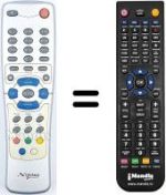 Replacement remote control REMCON1392