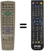 Replacement remote control Sharp RRMCG1203AJSA