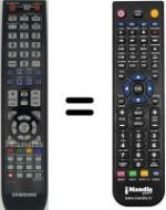 Télécommande équivalente Samsung DVD-SH897