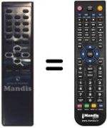 Télécommande équivalente Daewoo DSR210