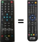 Télécommande équivalente SYTECH SY-3104 DVB-T