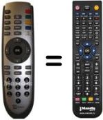 Mando a distancia equivalente Telesystem TS7.4DT
