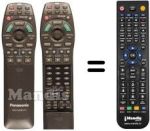 Replacement remote control Panasonic DVD-A7