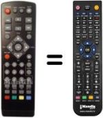 Replacement remote control VISIONIC SLIM6 HD