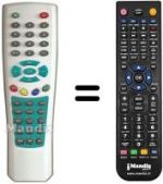 Mando a distancia equivalente DIUNAMAI WD-T356SD