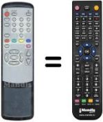 Télécommande équivalente Metronic REMCON083