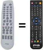 Télécommande équivalente Daewoo DRX370S