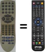 Télécommande équivalente Orion HVS59040