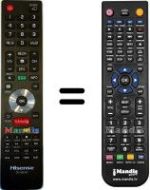 Télécommande équivalente Hisense HVS57395