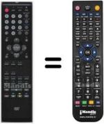 Télécommande équivalente HVS57662