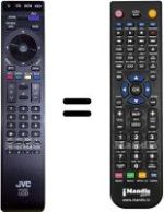 Mando a distancia equivalente JVC HVS57422