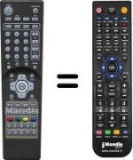 Télécommande équivalente Diffe HVS57641
