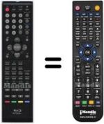 Télécommande équivalente Orion HVS57522