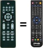 Télécommande équivalente HVS59077