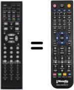 Télécommande équivalente HVS57512