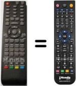 Télécommande équivalente HVS57696
