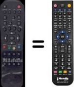 Télécommande équivalente WHV3191W