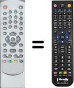 Télécommande équivalente WHV3992W