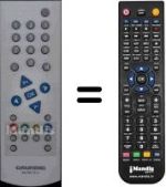 Mando a distancia equivalente Grundig WHV3128