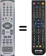 Télécommande équivalente WHV15804W