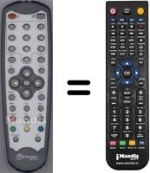 Télécommande équivalente Metronic WHV3068W