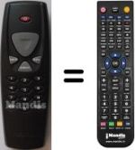 Télécommande équivalente WHV3596W